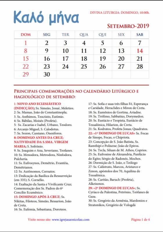 Capa de Kaló Miná — Setembro de 2019