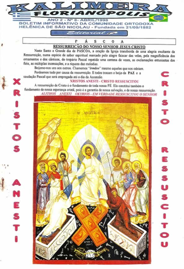 Capa de Kalimera — Abril de 1998