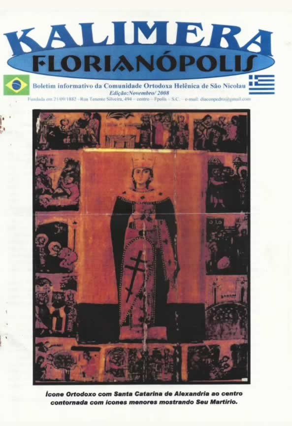 Capa de Kalimera — Novembro de 2008